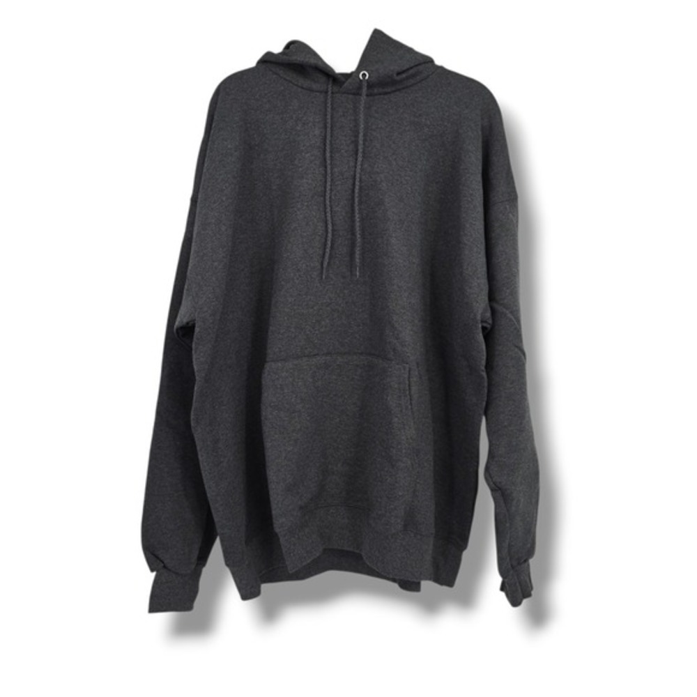Hanes Ultimate Cotton PrintPro Hoodie Mens XL Vintage 90s Pullover Fleece - Picture 1 of 9